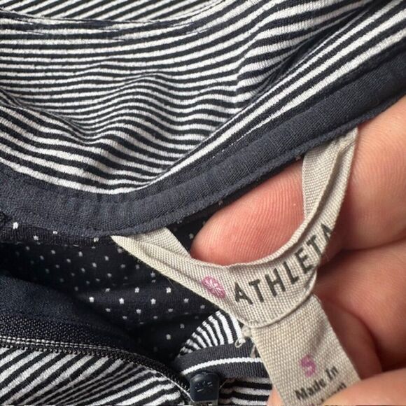 Athleta‎ Heavenly Heights Hoodie Half Zip Navy/White in Size Small - Picture 7 of 9